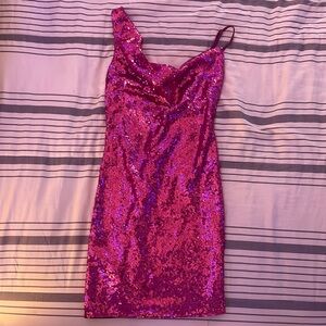 Hello Molly Purple Sequence dress